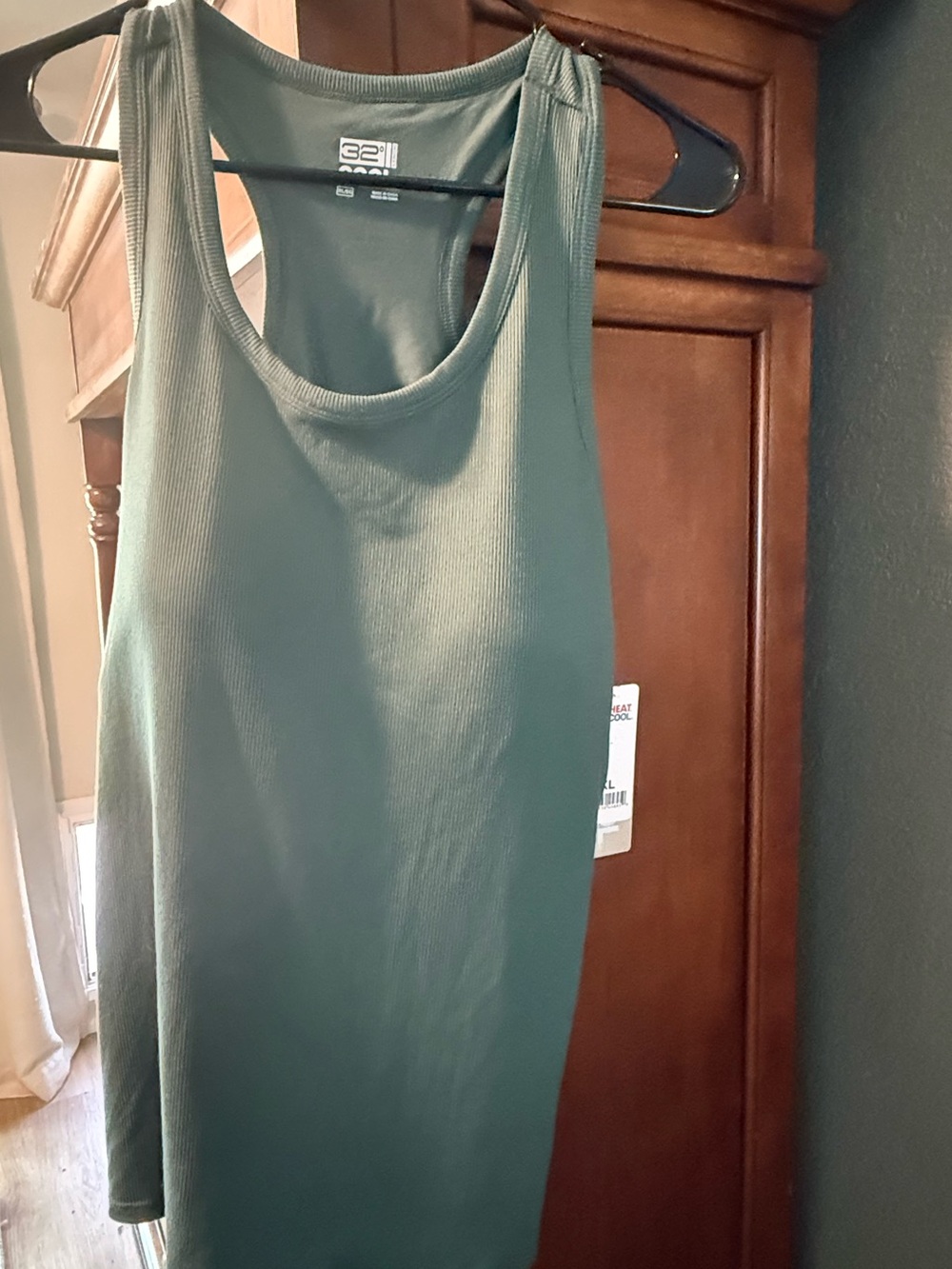 32 Degrees Women's Bra Tank Top in Olive Green